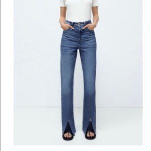 Zara high rise slim flare